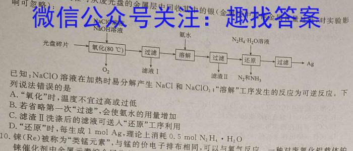 2024届安徽省高考适应性训练卷化学