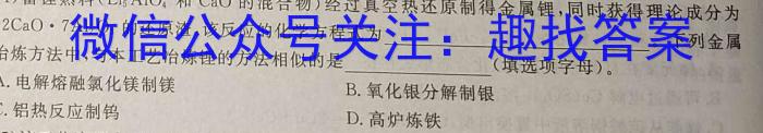 河南省2023-2024学年第二学期七年级学情分析一（A）化学