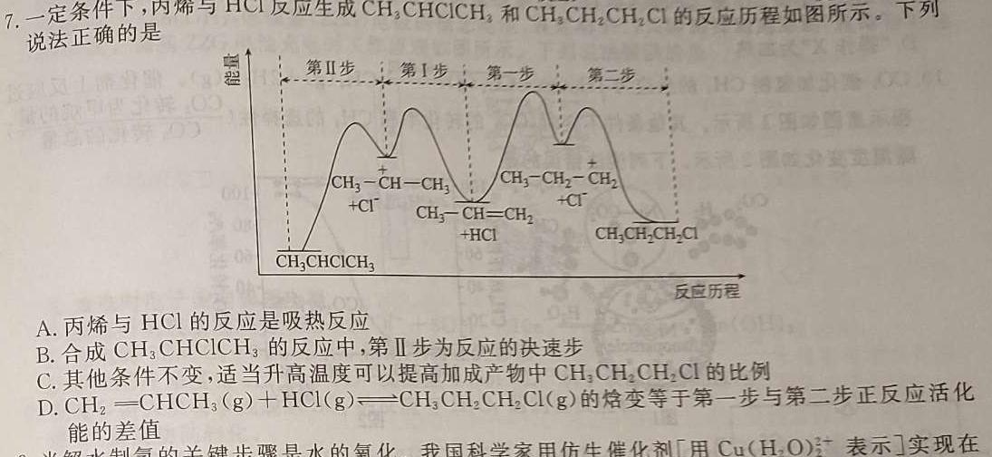 1安徽省2023-2024第二学期八年级期末监测 试题卷化学试卷答案