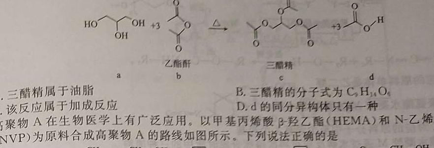 【热荐】广东省2024届高三年级综合能力测试（3月）化学
