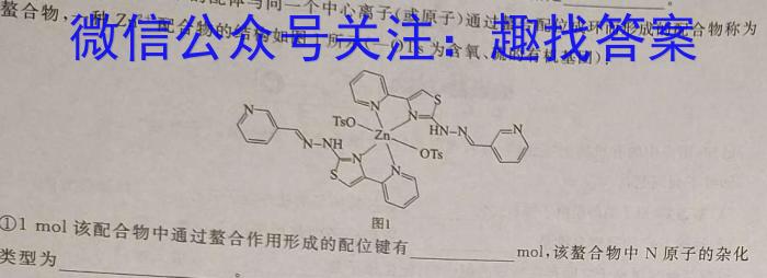 3[阳光启学]2024届高三摸底分科初级模拟卷(二)2化学试题