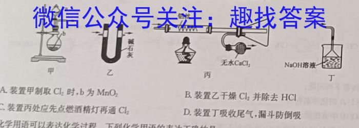 q2024届浙江七彩阳光联盟高三联考化学