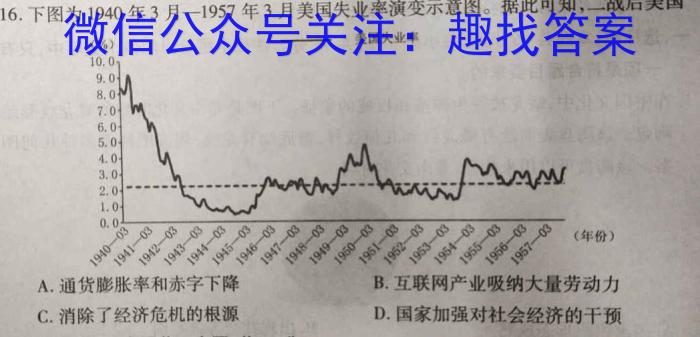 2023-2024学年内蒙古高一试卷5月联考(24-516A)历史试卷