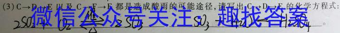 横山区2024年初中学业水平模拟卷（一）化学