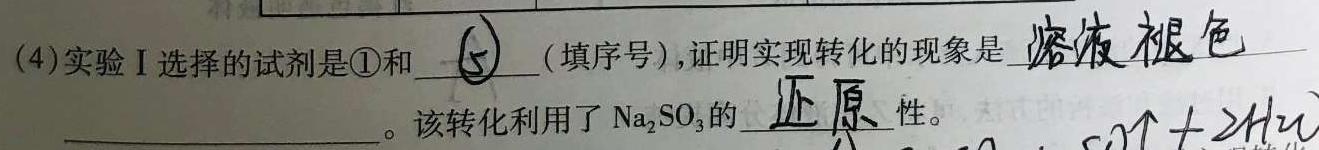 62024年安徽省初中学业水平考试冲刺（四）化学