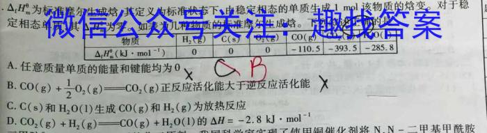 石室金匮 成都石室中学高2024届高考适应性考试(二)2化学