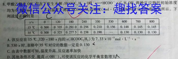 【精品】2024年江西省初中学业水平模拟考试(一)(24-CZ149c)化学