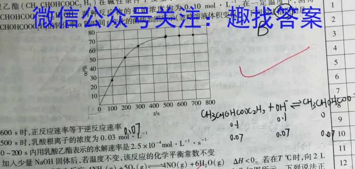 【精品】福建省2023-2024学年第二学期半期考高二试卷(24-454B)化学