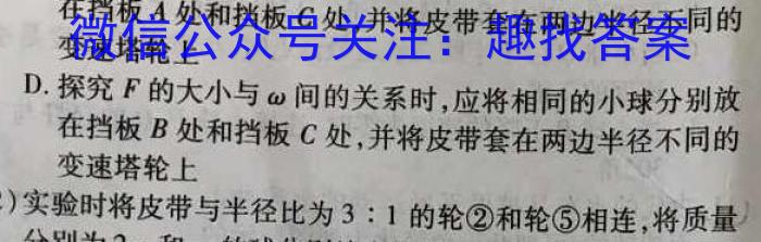 江苏省泰州市2024-2025学年秋学期高三年级期初调研考试物理试题答案