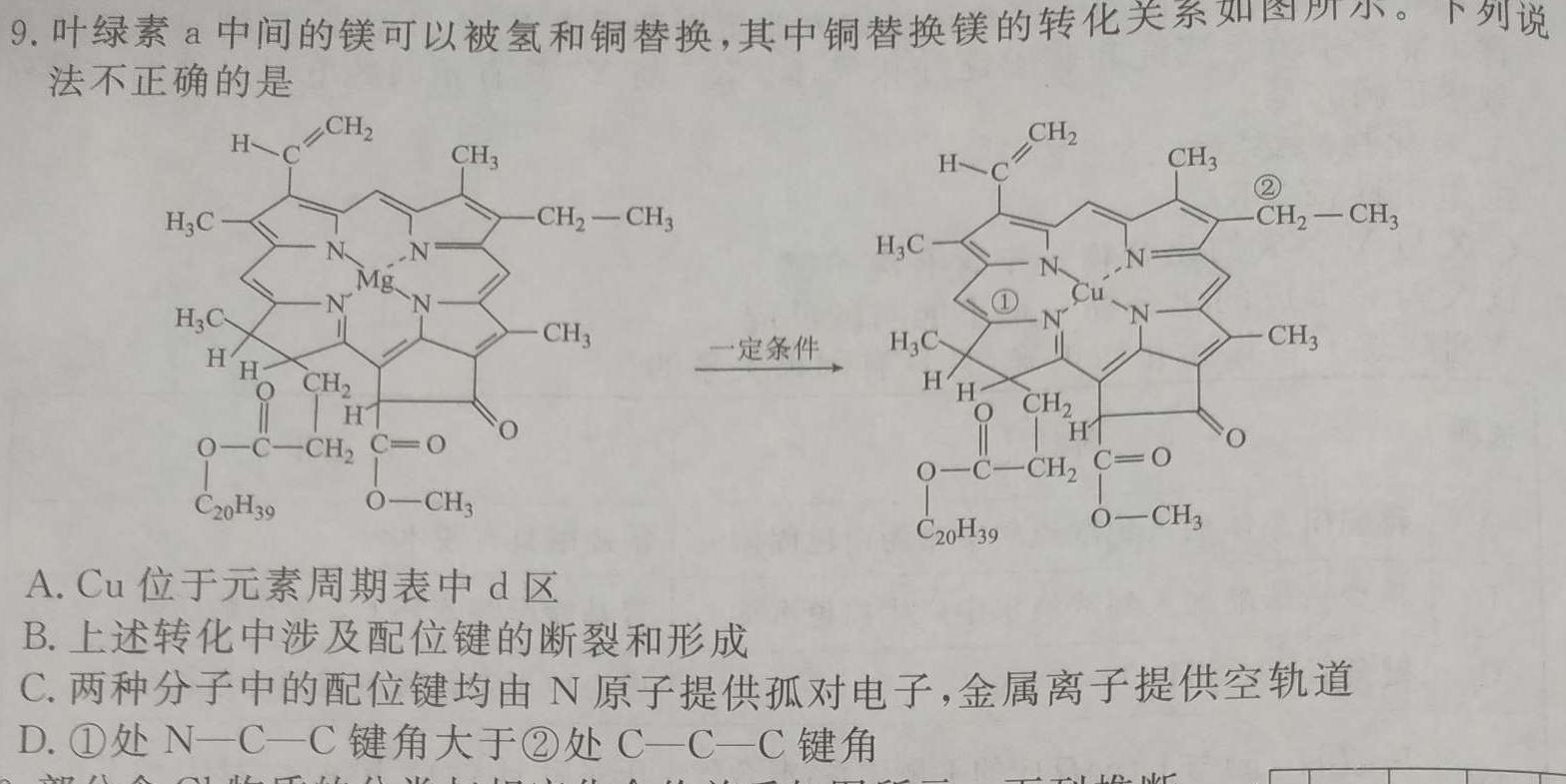 【热荐】河北省2024年九年级5月模拟(三)化学