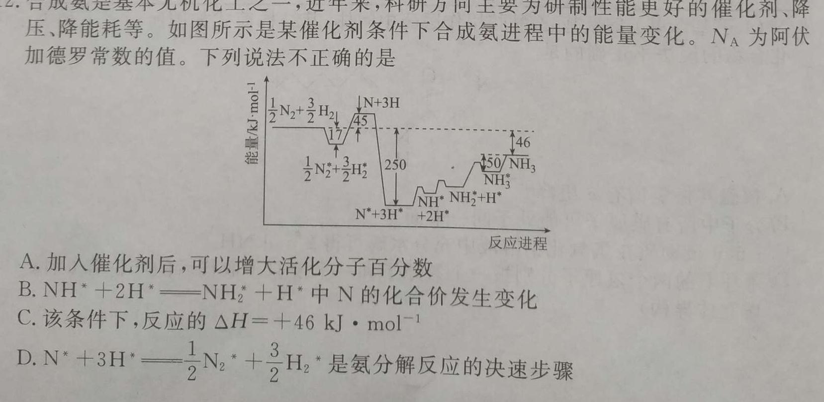 12024年辽宁省中考百炼成钢模拟试题（四）化学试卷答案