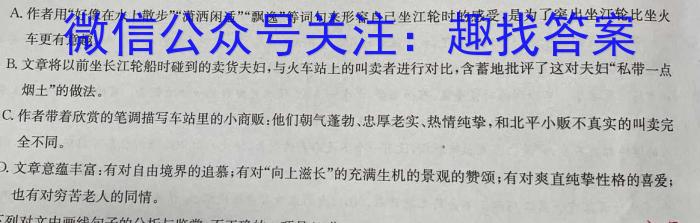 安徽省2023-2024期末八年级质量检测卷（2024.6）语文