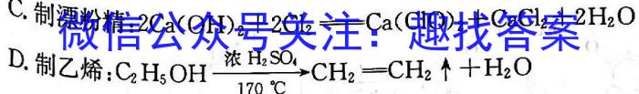 【精品】九师联盟 2024届高三2月质量检测化学