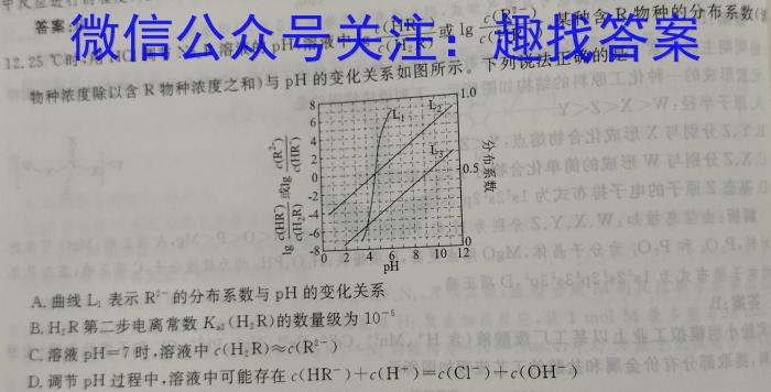 3吉林省2024届高三3月考试（钢笔）化学试题