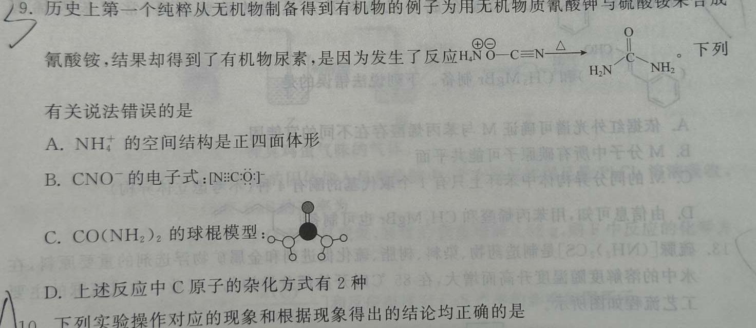 1安徽省庐阳区2023-2024学年第二学期八年级期末练习化学试卷答案