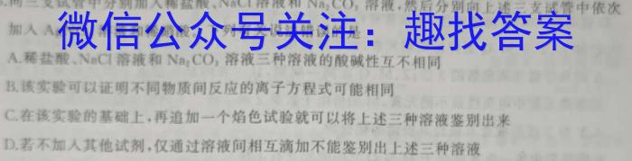 安师联盟 安徽省2024年中考仿真极品试卷(二)2化学