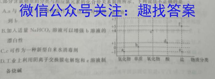 2023-2024学年辽宁省高一考试5月联考(24-514A)化学