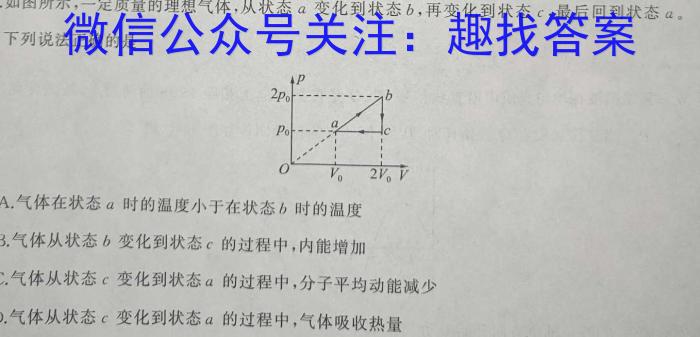 河北省2024年九年级5月模拟(三)物理试题答案