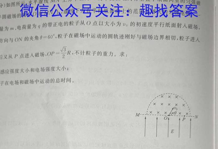 2024年陕西省初中学业水平考试 万唯原创 临考金卷物理试卷答案