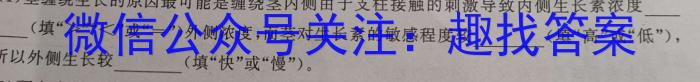 神州智达 2024-2025高三省级联测考试·摸底卷生物学试题答案