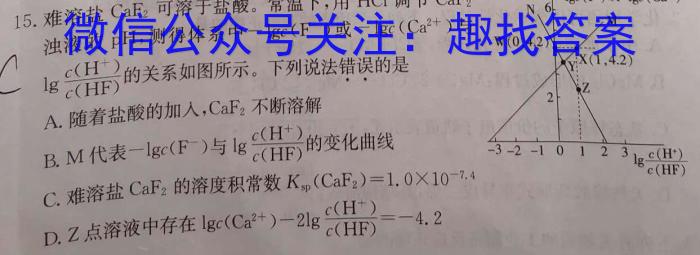 智ZH河南省2024年中招模拟试卷(四)化学