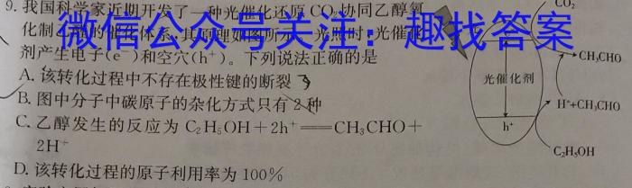 q广西省名校联盟2024届高三年级下学期2月联考化学