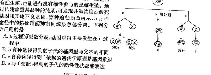 辽宁省名校联盟2024年高考模拟卷（调研卷）（三）生物学