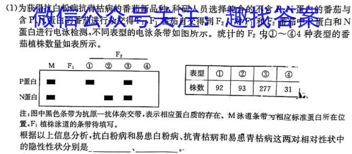 广东省燕博园2024届高三年级综合能力测试（CAT）生物学试题答案