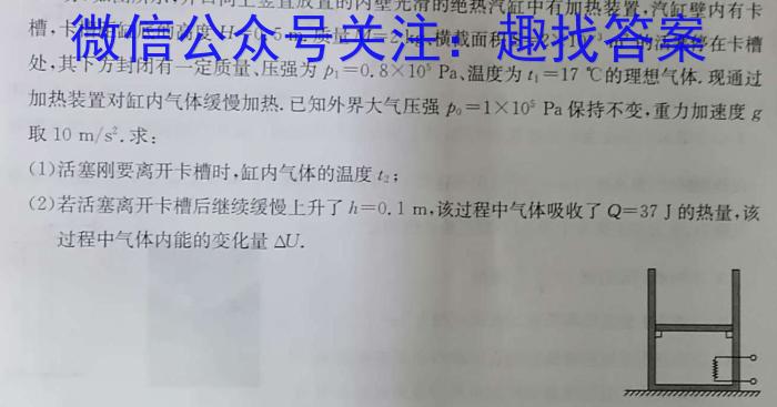 河北省2024年九年级6月模拟（四）物理试卷答案