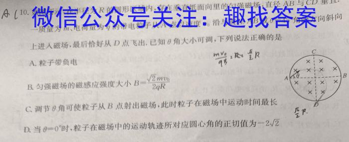 2024届炎德英才大联考 长沙市一中模拟试卷(一)1物理试题答案