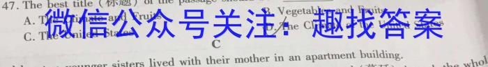 文博志鸿 2024年河北省九年级基础摸底考试(一)1英语试卷答案