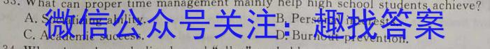 2023-2024学年安徽省九年级下学期开学摸底调研英语试卷答案