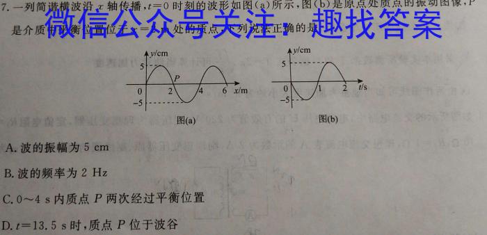 河南省2024年九年级抽测试卷物理试题答案