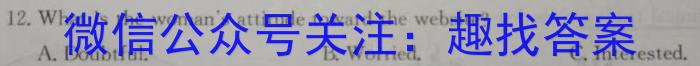 2024年河南省普通高中毕业班高考适应性测试英语试卷答案