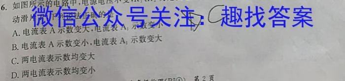 ［江西八校联考］江西省于都县2023-2024学年度第二学期九年级第一次月考l物理