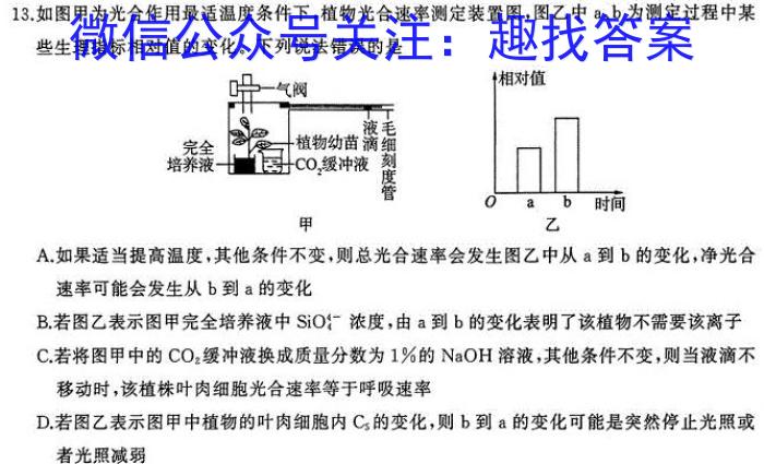 2024年高三4月模拟(二)生物