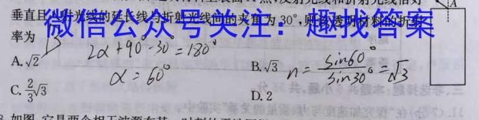 学林大联考系列之四 2024年陕西省初中学业水平考试·信息卷物理`