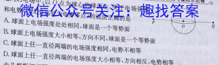 文博志鸿 河南省2023-2024学年七年级第二学期期末教学质量检测物理`