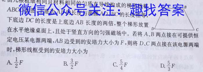 [威海中考]威海市2024年初中学业考试物理试卷答案