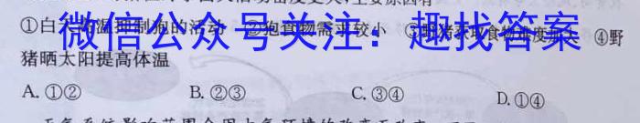 2024年江西省初中学业水平模拟考试(二)2(24-CZ150c)地理试卷答案