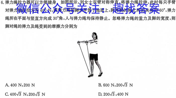 2025年高考单科综合模拟信息卷(一)1物理试题答案