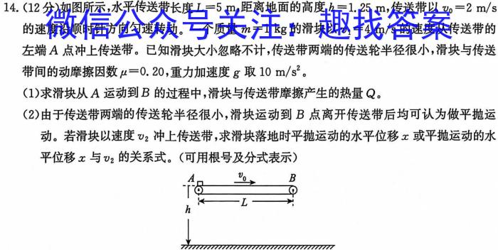 青海省2023-2024学年度高二第一学期大通县期末联考(242478Z)物理`