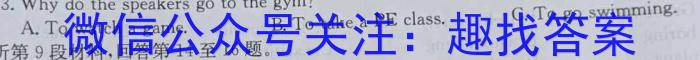 木牍中考·考前读卷2024年安徽中考抢分金卷二·诊断英语
