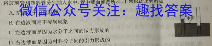 2024届金卷·新高考模拟信息卷·押题卷(一)1物理`