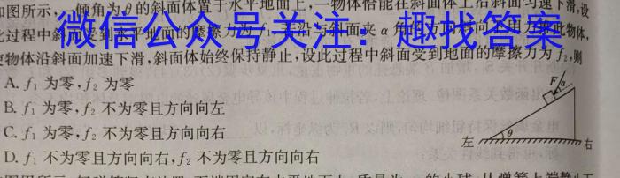 百师联盟2024年广东省中考冲刺卷(二)q物理