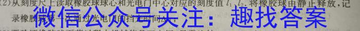 百校联赢2024安徽名校大联考最后一卷物理试题答案