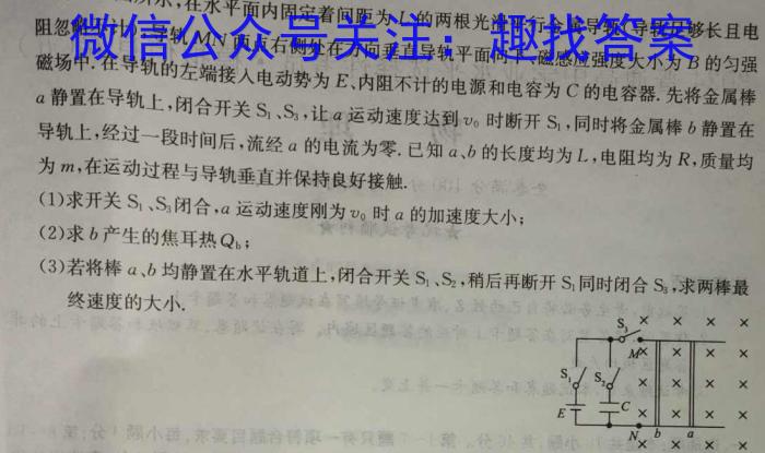 内蒙古2024年普通高等学校招生全国统一考试(第三次模拟考试)物理试卷答案