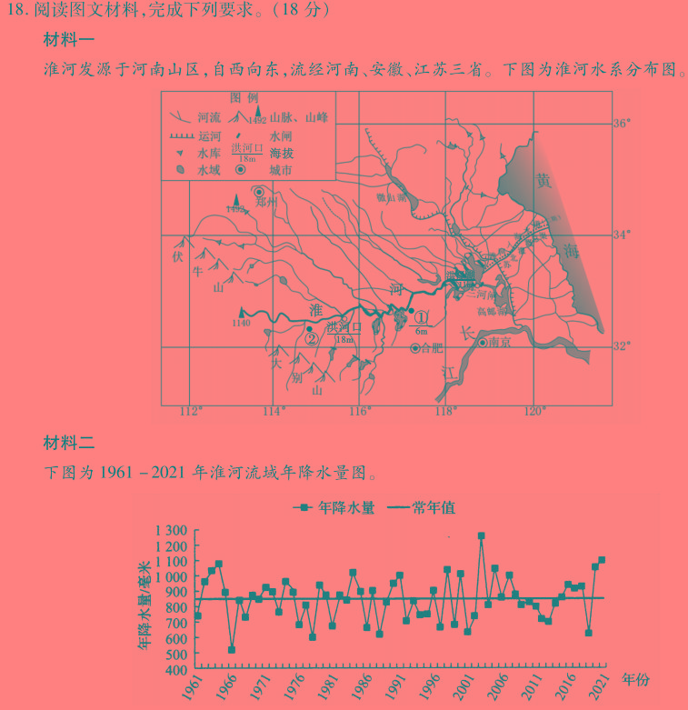 江西省2023-2024学年度第二学期八年级期末质量评价地理试卷l