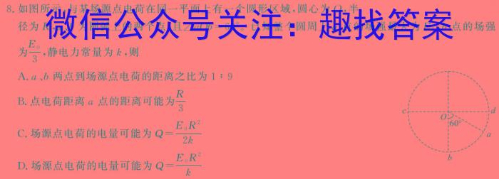 2024年陕西省初中学业水平适应性联考(三)物理`