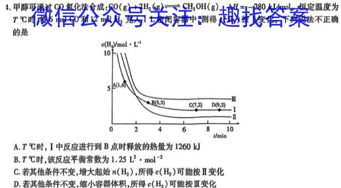 广西省名校联盟2024届高三年级下学期2月联考化学